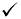 Check mark